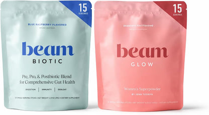 BEAM Biotic, Glow, Wellness Bundle, Biotic for Gut Health, Glow for Hormone Balance for Women