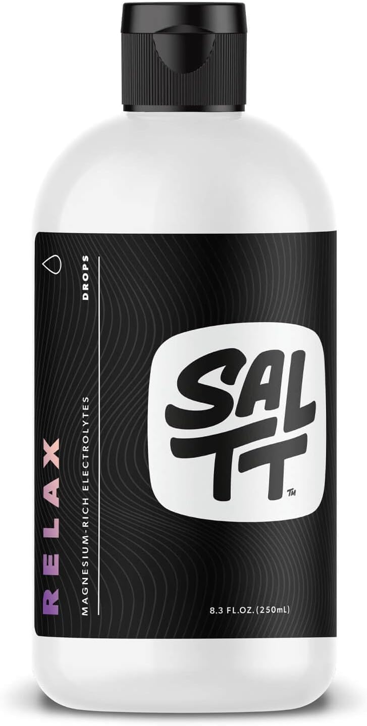 SALTT Relax Drops Magnesium Mineral Supplement, Unflavored, 8.3 oz