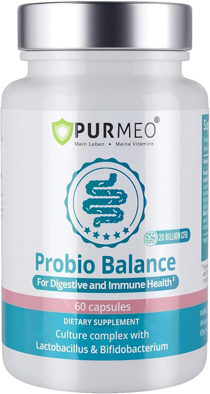 Probiotic Supplement for IBS, Bloating, Gas, Digestive, Gut & Immune Health