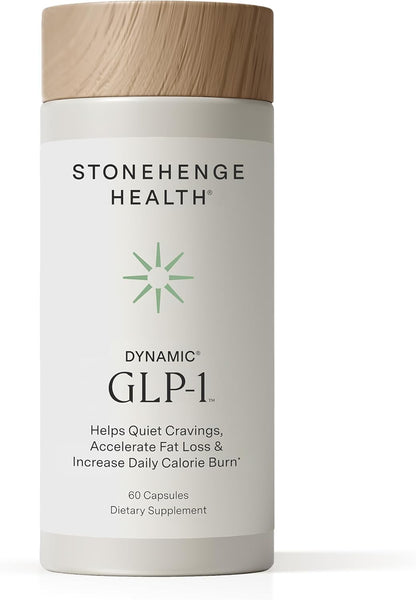 Stonehenge Health Dynamic GLP-1 Nutrition Support Supplement for Women, Men, 550mg Berbevis Berberine 10x Better Absorbed, Akkermansia, DNF-10, Capsifen Support Appetite, Gut Health - 60 Veg Caps