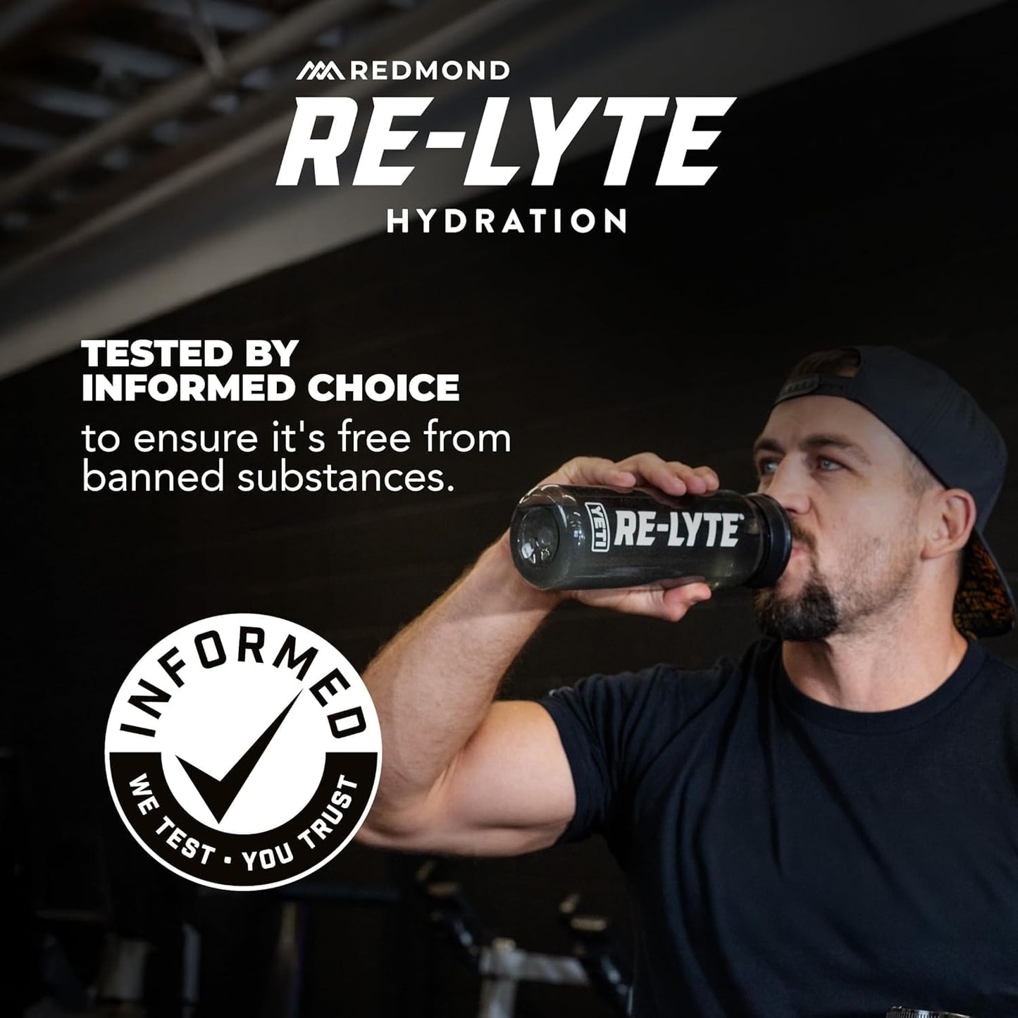 REDMOND Re-Lyte Electrolyte Drink Mix, Mixed Berry, 30 serving SMALL 6.88oz jar