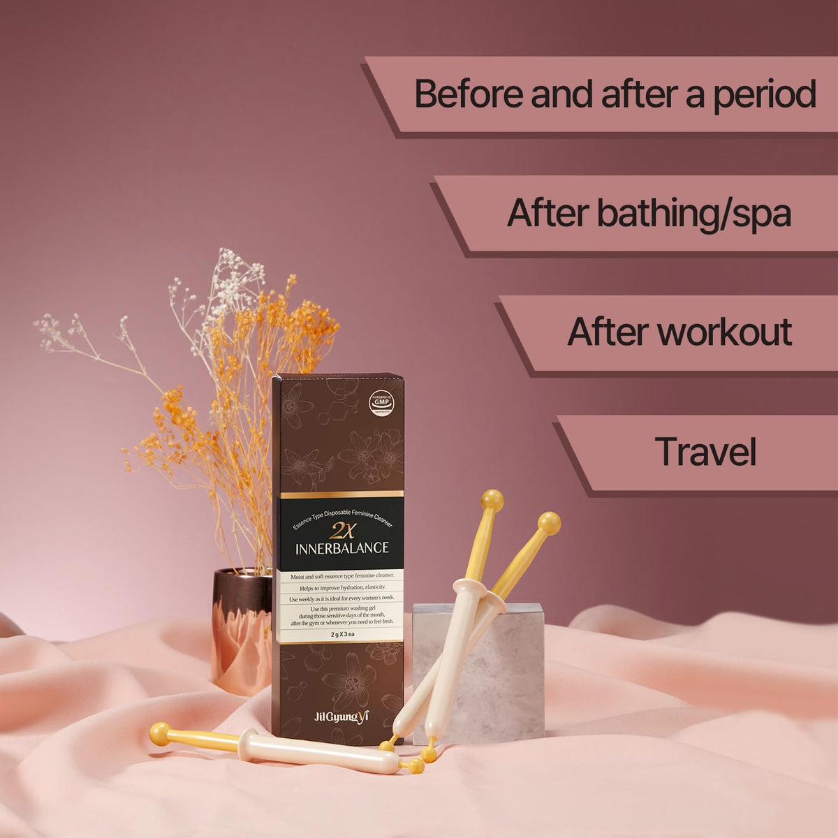 JilGyungYi 2X Inner Balance Intimate Feminine Cleansing Wash PH Balanced Odor Relief
