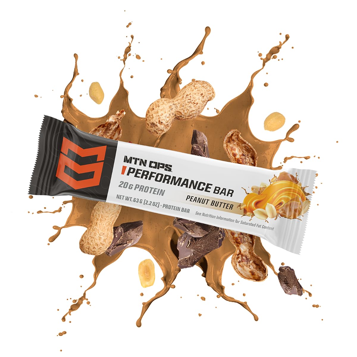 MTN OPS Performance High Protein Bars, Caramel Crunch