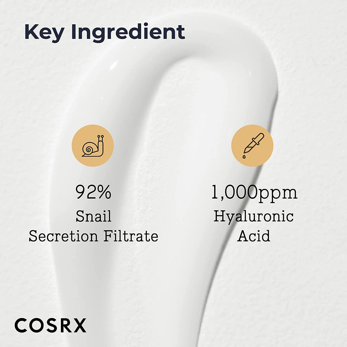 COSRX Snail Mucin 92% Moisturizer, Daily Repair Face Gel Cream for Dry, Sensitive Skin