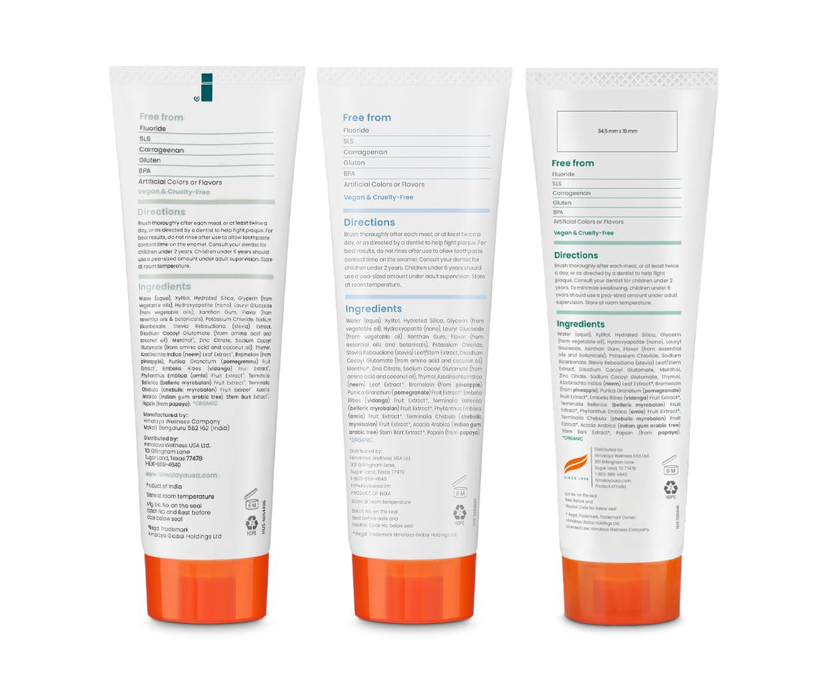Himalaya Botanique Whitening+ Nano Hydroxyapatite Toothpaste, Mint, 4 oz