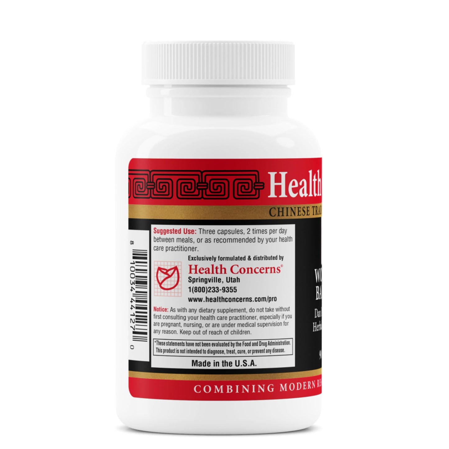 Health Concerns Woman's Balance – Herbal PMS Support Supplement for Women – Menstrual Cycle & Menopause Relief – Chinese Herbal Formula – Mood Support & Hormonal Balance – 90 Capsules