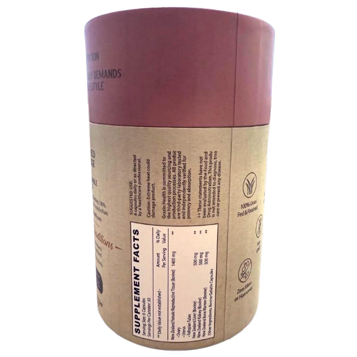 Bovine Organ Complex 3000mg per Serving (30 Servings) | Pancreas, Liver, Spleen, Kidney, Heart (600 Mg per Organ per Capsule) Grass Fed