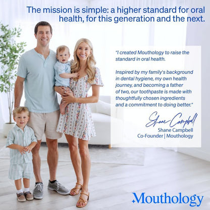 Mouthology 10% Nano Hydroxyapatite Toothpaste Fluoride Free, Whitening*, Rod Shaped nHA, Xylitol Toothpaste for Adults, Enamel Care*, Sensitive Teeth*, SLS Free, Mint 4oz (USA Made) Package May Vary