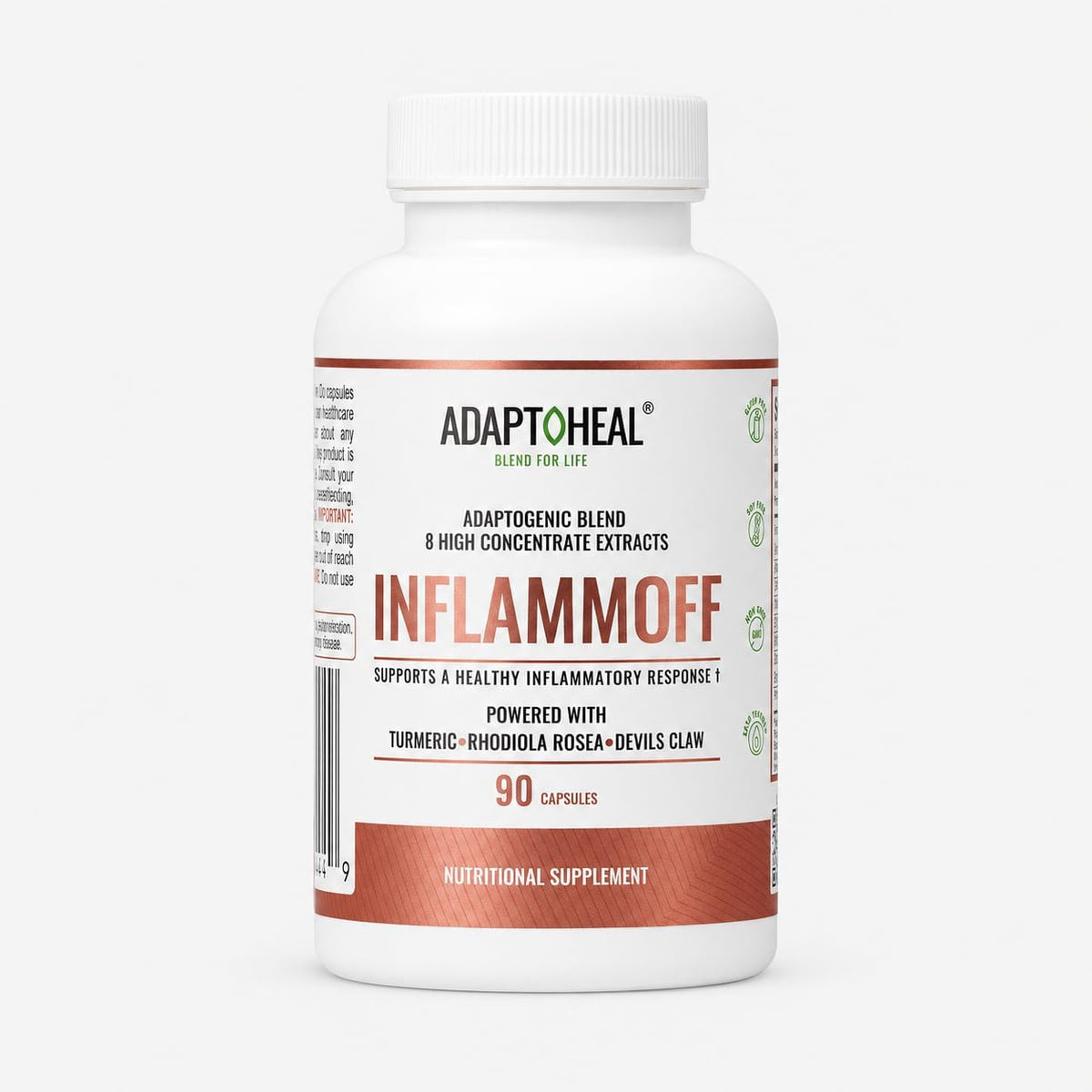 ADAPTOHEAL Inflammoff Botanical Blend - Turmeric and Rhodiola, 90 Capsules