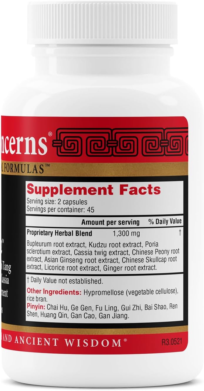 Health Concerns Ease 2 – Liver & Digestive Support – Relieves Neck Shoulder Tension – Chinese Herbal Formula – Natural GI Health Support – Bupleurum & Cassia Herbal Supplement – 90 Capsules