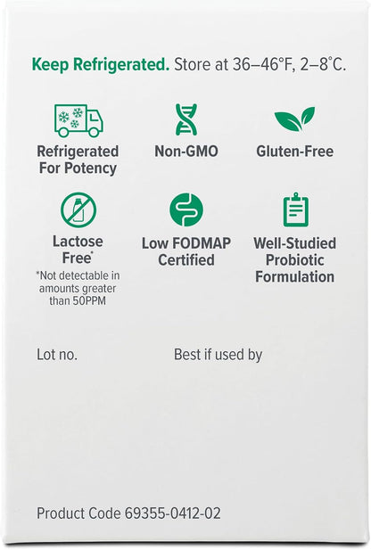 Visbiome® Advanced GI Care High Potency Probiotic, 450B CFU, 30 Packets | Original De Simone Formulation®, Multi-Strain, Refrigerated Probiotics, Low FODMAP Certified, Gluten-Free, Made in USA