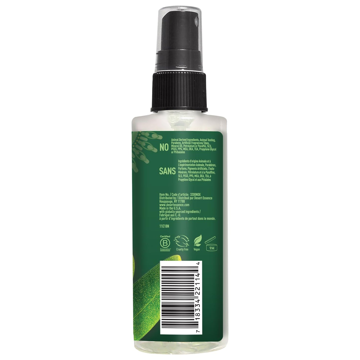 Desert Essence Relief Spray - 4 Fl Oz - Antiseptic Eco-Harvest Tea Tree Oil & Other Essential Oils - Natural First Aid - Minor Burns - Sunburn - Insect Bites - Scrapes - May Comfort Aching Feet
