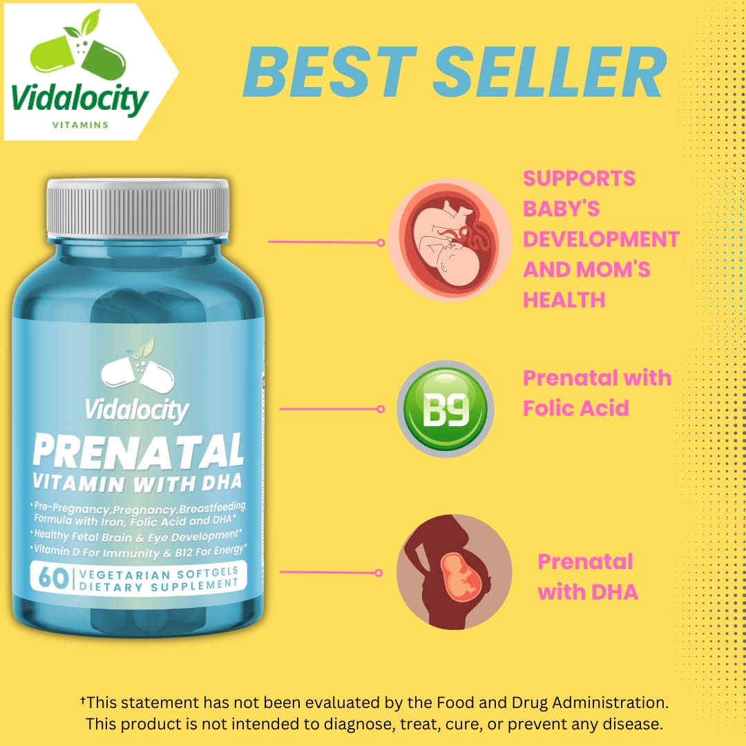 Secrets Of Tea Get Bundle of Fertility Tea Fruit Flavor and Prenatal Vitamin for Women with DHA