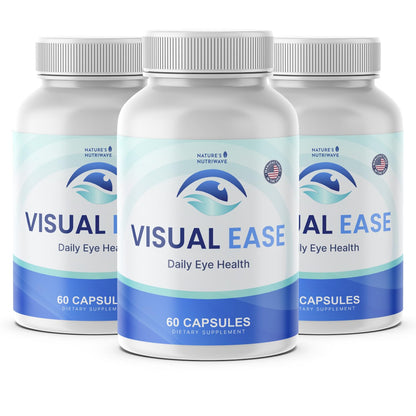 Visual Ease – Lutein, Zeaxanthin & Bilberry – 60 Ct, 1 Month Supply | Also includes Zinc with Lutein, Zeaxanthin, Bilberry & Vitamin A, C, E | Non-GMO, Made in USA | Daily capsule