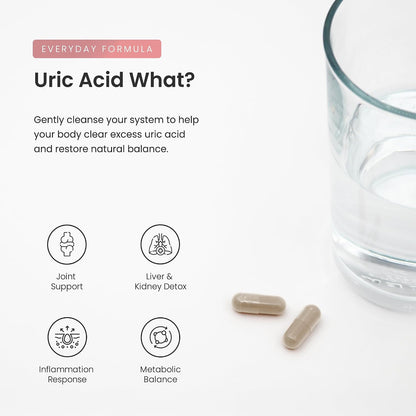 Uric Acid Cleanse & Gout Support – Tart Cherry, Celery Seed, Chanca Piedra, Milk Thistle & Turmeric for Kidney Detox, Joint Comfort & Uric Acid Balance – 11-in-1 Natural Formula - 120 Count