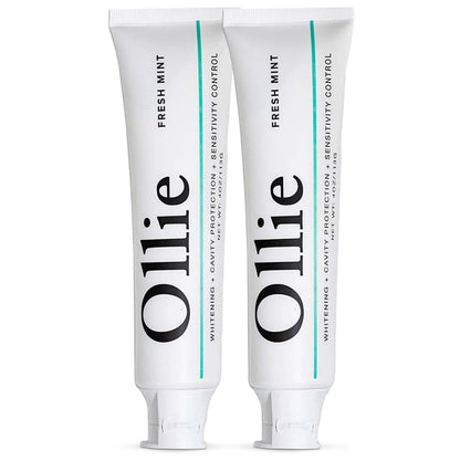 Ollie Toothpaste with Fluoride, 10% Nano Hydroxyapatite, Fresh Mint, 1 Pack