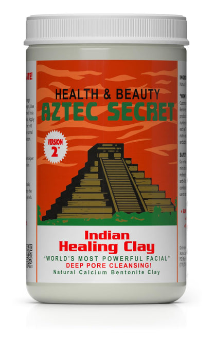 Aztec Secret– Indian Healing Clay 16 Oz – Deep Pore Cleansing Facial & Body Mask – The Original 100% Natural Calcium Bentonite Clay – New Version 2