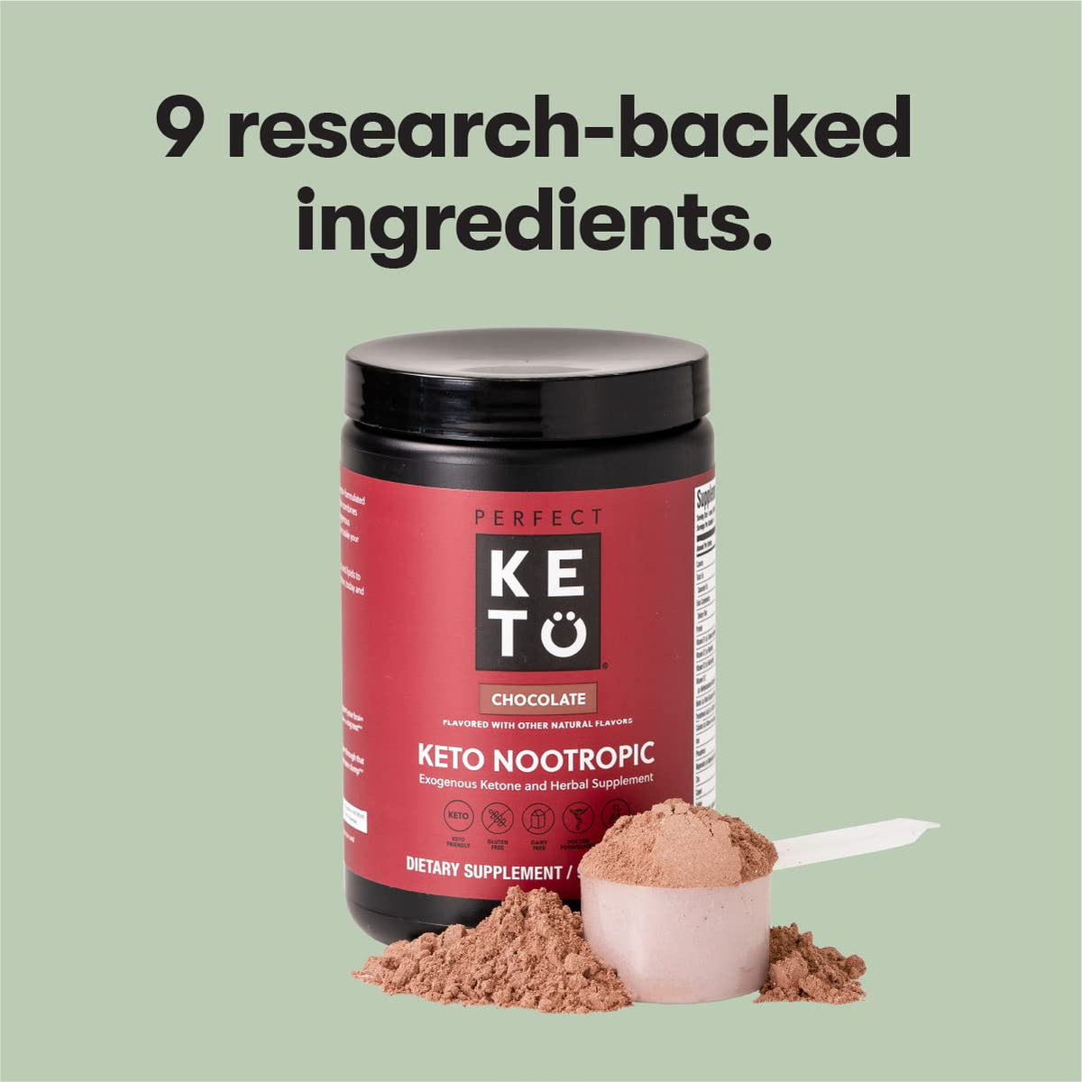 Perfect Keto Nootropic Brain Supplement - Enhance Focus and Energy, Boost Concentrati