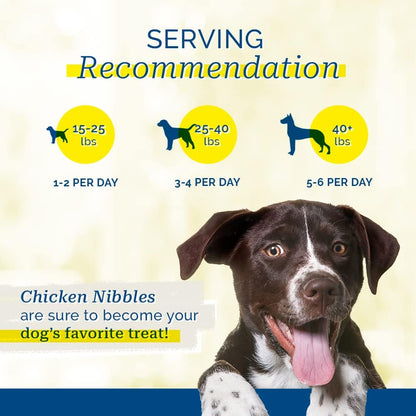 Pet Center Inc. (PCI) Chicken Nibble Dog Treats, 2.25lb. – 100% Real Raw Dehydrated Chicken Breast Bites for Small, Medium & Large Dogs