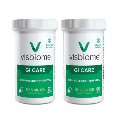 Visbiome® GI Care High Potency Probiotic, 112.5B CFU, 60 Capsules | Original De Simone Formulation®, Multi-Strain, Refrigerated Probiotics, Low FODMAP Certified, Gluten-Free, Made in USA