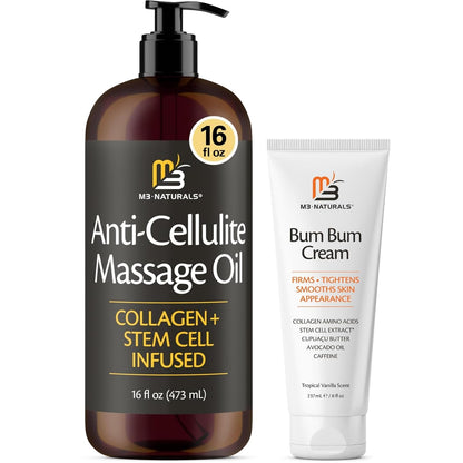 Bum Bum Body Firming Cream & Anti Cellulite Massage Oil for Massage Therapy