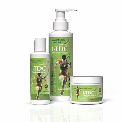 1-TDC Joint & Muscle Relief Cream - Use On Back, Knee, Neck, Shoulder, Hip - Soothes Stiff Joints, Muscles, and Injuries in 5-10 Minutes - Relaxer - 4 oz