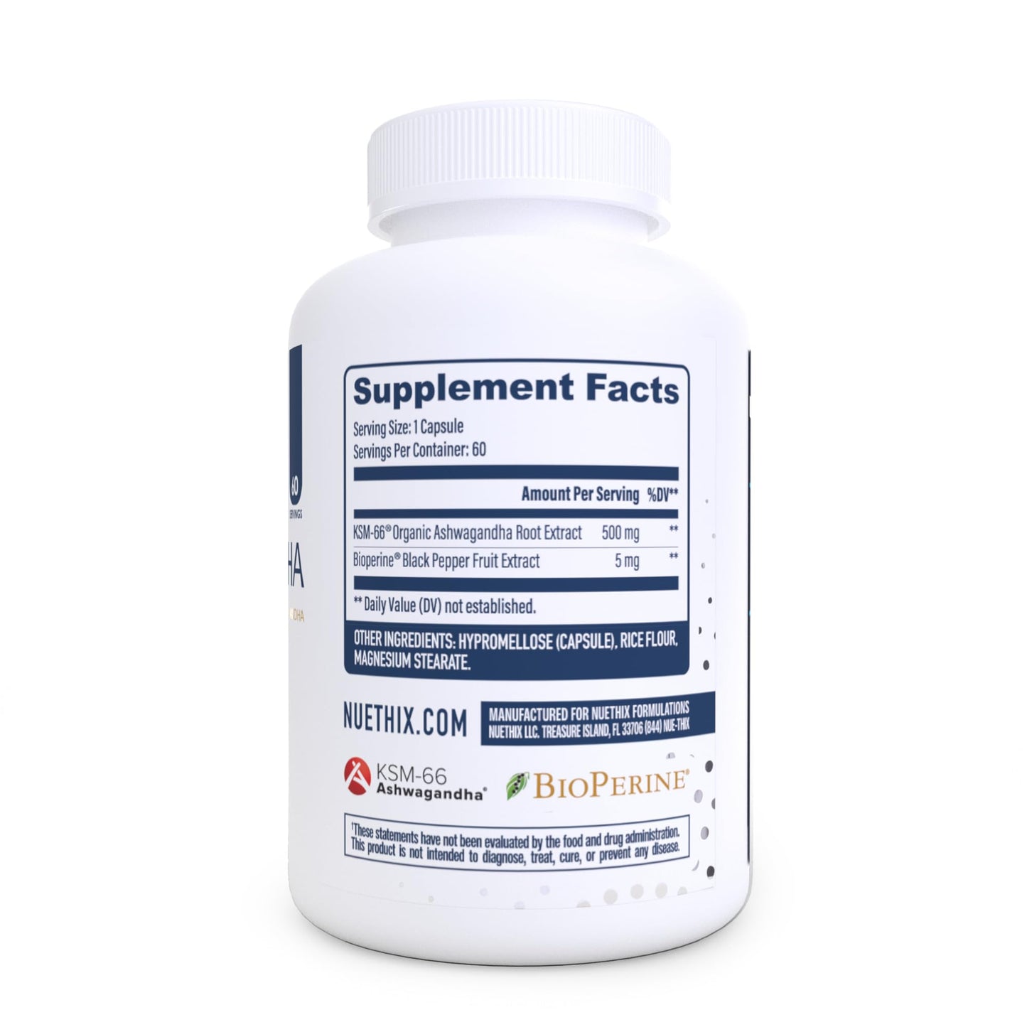 NuEthix Formulations Cort-Eaze - Cortisol Supplement - Health Support Supplement with Ashwagandha, L-Theanine & Rhodiola Rosea - Cortisol Reducer for Men & Women, 30 Servings