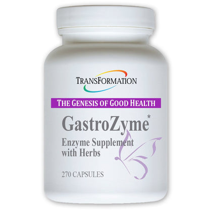 TRANSFORMATION THE GENESIS OF GOOD HEALTH - GastroZymeDigestive Supplement, Uniquely Formulated with Enzymes & Papaya Leaf, Plant Based with Herbs, Soothes - Relieves Gastrointestinal Discomfort, 100