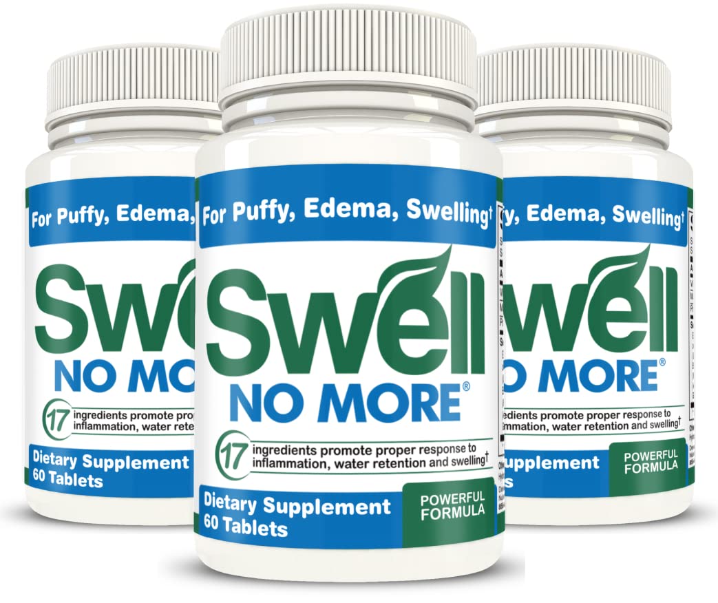 SwellNoMore Pill Natural Diuretic Reduces Edema Swelling, Swollen Feet