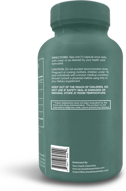 Terra Health Essentials Digestive Catalyst | Reduce IBS | Amylase, Protease & Glucoamylase (1 Bottle, 60 Capsules)