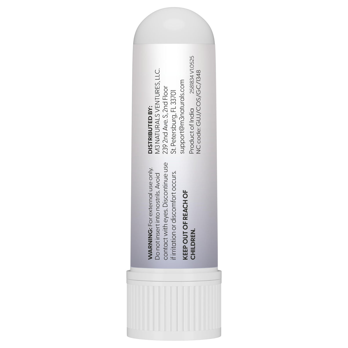Mint Nasal Stick, Nasal Inhaler, Essential Oil Aromatherapy, 4 Sticks by M3