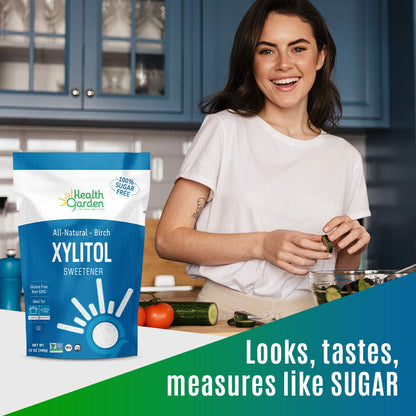 Health Garden Birch Xylitol Sweetener - Xylitol Sugar Substitute - 15 oz