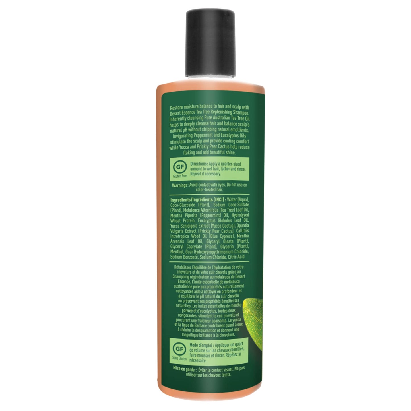 Desert Essence, Shampoo Tea Tree Replenishing, 12.9 Fl Oz