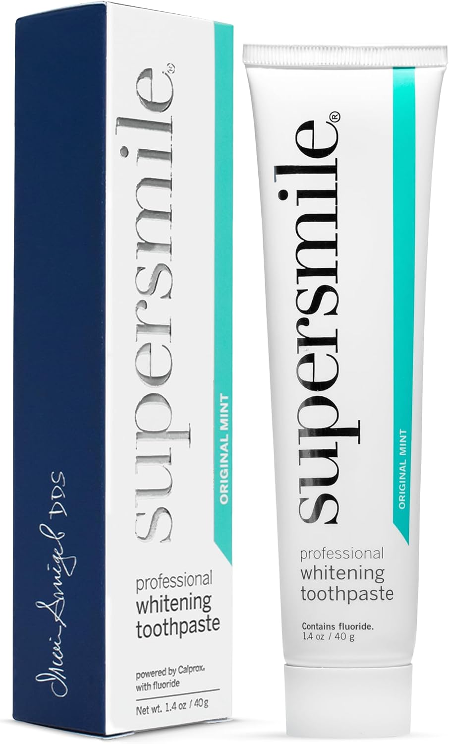 Supersmile Original Mint Whitening Toothpaste, 1.4 Oz, TSA Travel