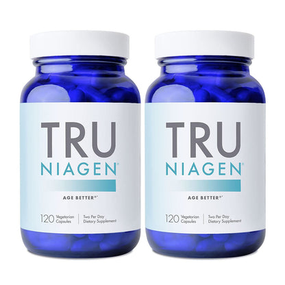 TRU NIAGEN Patented NAD+ Supplement, 60 300mg Servings | Nicotinamide Riboside (NR) Take 2 Daily | 1 Bottle