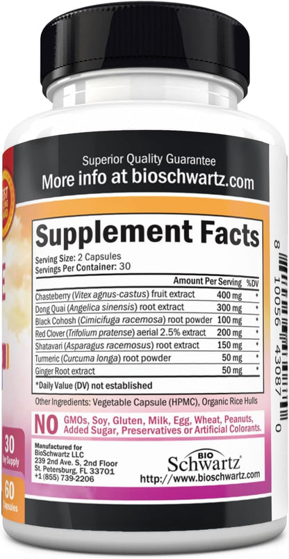 Herbal Menopause Support for Women - Supports Healthy Mood and Balance