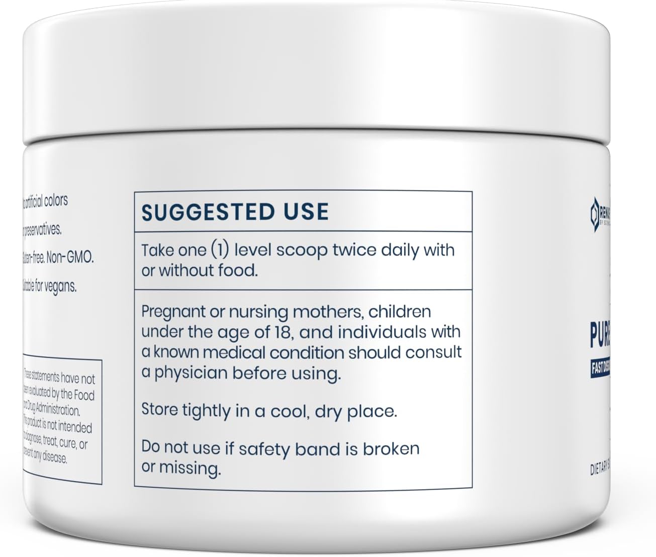 Renue By Science NMN Powder | 100g Fast Dissolve Powder Supplement | 500mg Nicotinamide Mononucleotide per Serving | Manufactured in the USA Third-Party Tested