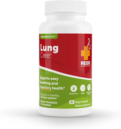 Redd Remedies Adult Sinus Support, 72 Capsules, and Lung Care, 80 Capsules