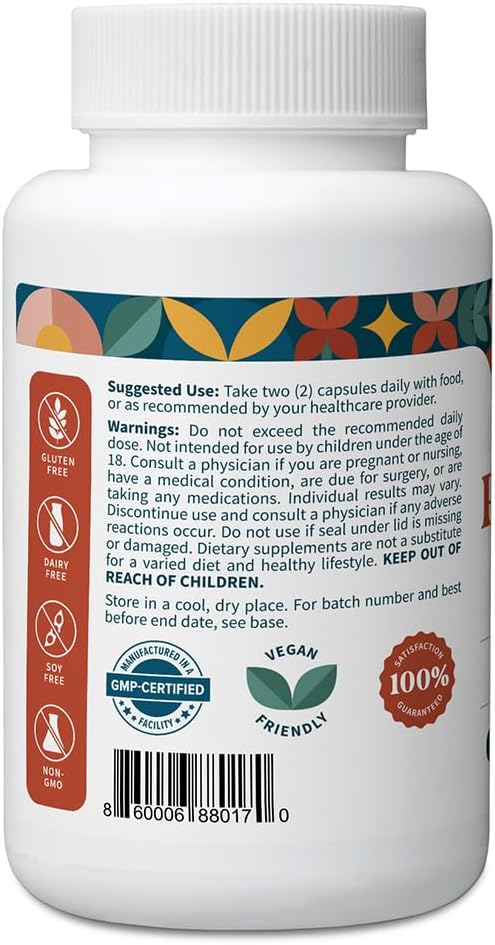 Pattern Wellness Resveratrol with Fisetin – Supports Cellular, Heart & Immune System Health – Promotes Antioxidant Protection – Vegan, Non-GMO, Gluten-Free – 60 Capsules