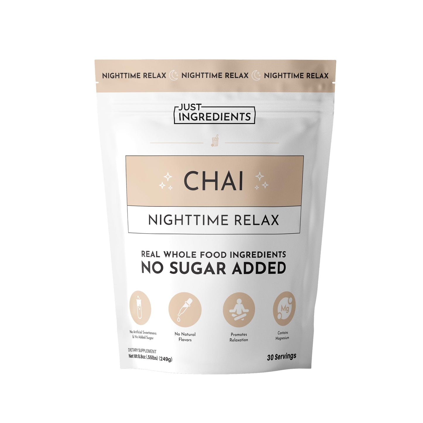 JUST INGREDIENTS Strawberry Limeade Sleep Support Powder - Nighttime Relaxation Supplement - 5.4 oz