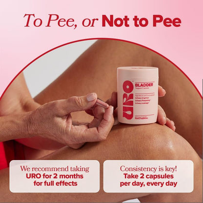 URO Bladder Control Supplement for Urgency & Frequency – 30-Day Supply