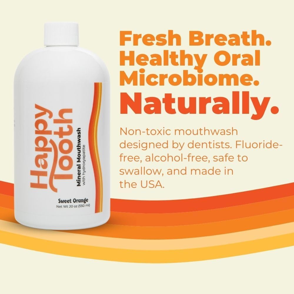 Hydroxyapatite Mouthwash, Remineralizing, Fresh Breath, Mint, 20 Fl Oz