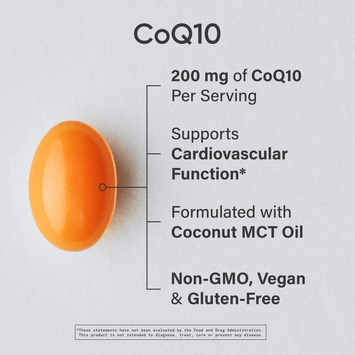 Sports Research CoQ10 (100mg) Enhanced w/Coconut Oil & Bioperine (Black Pepper) for Better Absorption | Vegan Certified, Non-GMO Verified (120 Veggie Softgels)