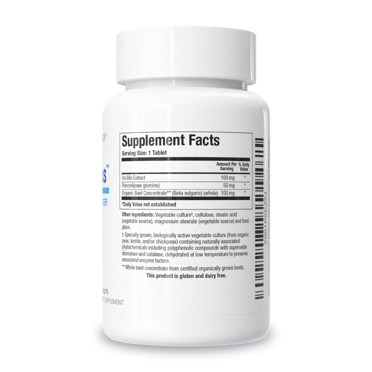 Biotics Research Beta-Plus™ Nutritional Ox Bile Salts Digestive Enzymes Supplement for Bile Production for No Gallbladder-Supports Overall Liver Function, Aids Fat Digestion, Supplies Betaine 90 Tabs