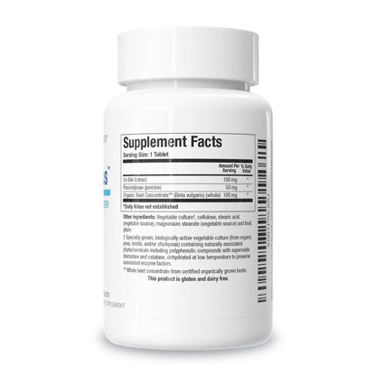 Biotics Research Beta-Plus™ Nutritional Ox Bile Salts Digestive Enzymes Supplement for Bile Production for No Gallbladder-Supports Overall Liver Function, Aids Fat Digestion, Supplies Betaine 90 Tabs