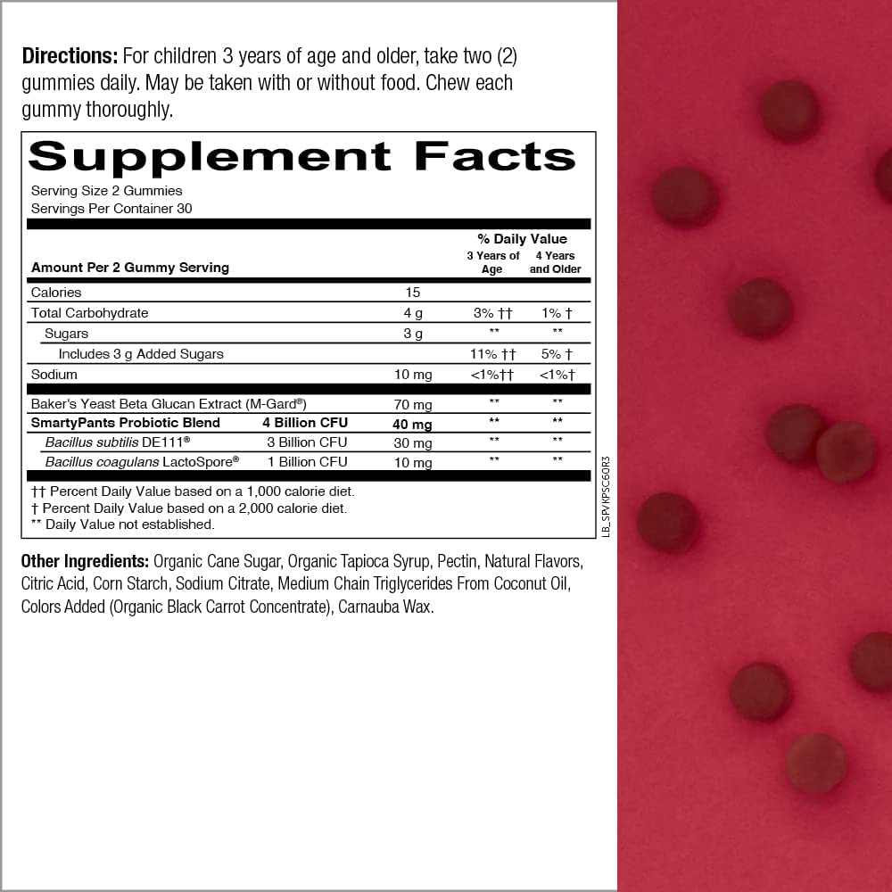 SmartyPants Kids Multivitamin Gummies and Probiotic Immunity Bundle: Omega 3 Fish Oil