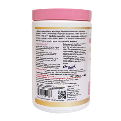 Greens First Female MenoSolve Plus Probiotics, Natural Relief for Menopause, 30 Servings