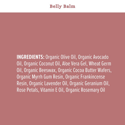 SPRIGS Belly Balm, 4 oz | Natural Moisturizing Cream for Pregnancy & Postpartum | Nourishing Body Butter for Dry Skin | Non-Greasy & Made with Relaxing Lavender Essential Oils & Soothing Cocoa Butter