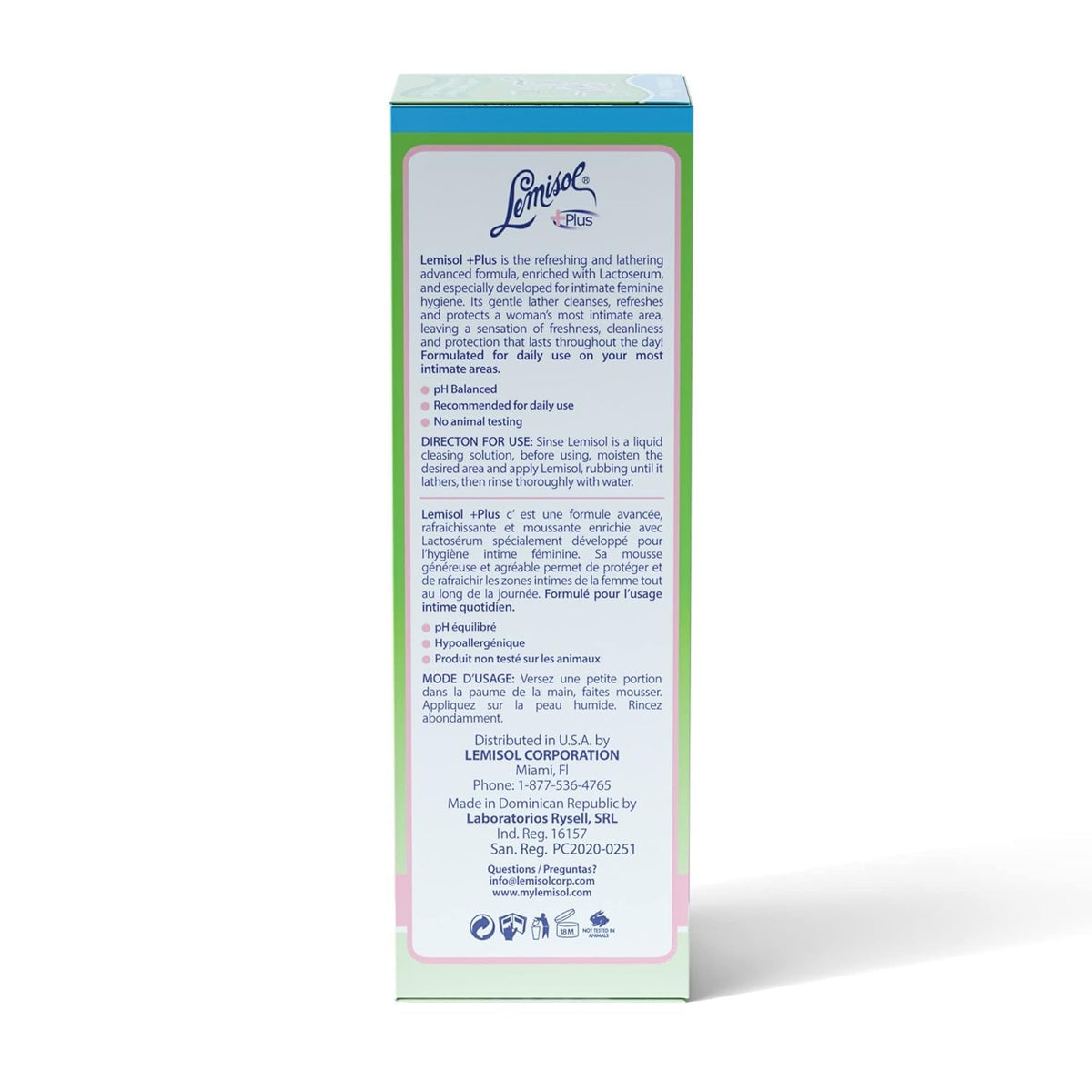 Lemisol Plus Feminine Wash 16 oz (Pack of 5)