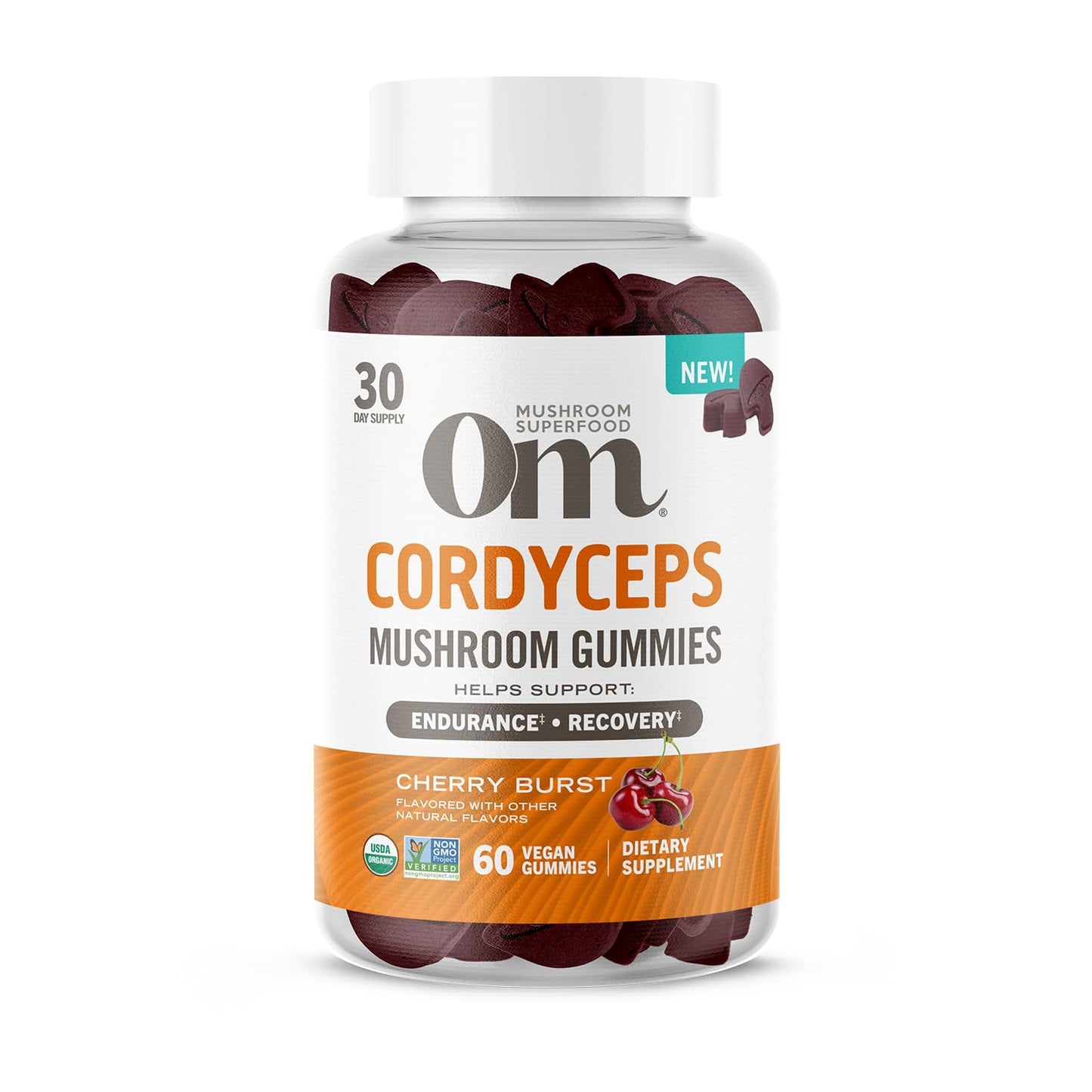 OM MUSHROOM SUPERFOOD Master Blend Mushroom Gummies – Organic 10-Mushroom Complex with Ashwagandha – Supports Immunity, Gut Health & Stress Relief – Mixed Berry Flavor – 28 Servings, 56 Count.